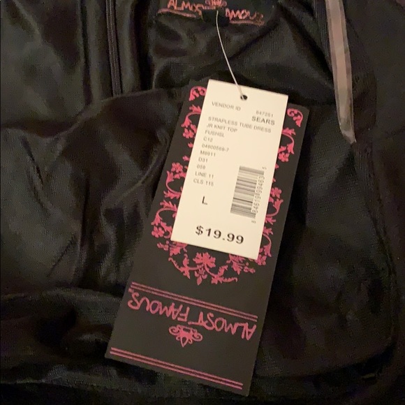 NWT Almost Famous juniors strapless dress - Picture 5 of 6